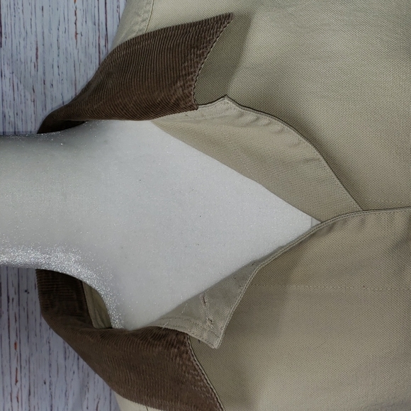 L.L.Bean barn coat cream lined sz medium petite 2 pc - Picture 6 of 16